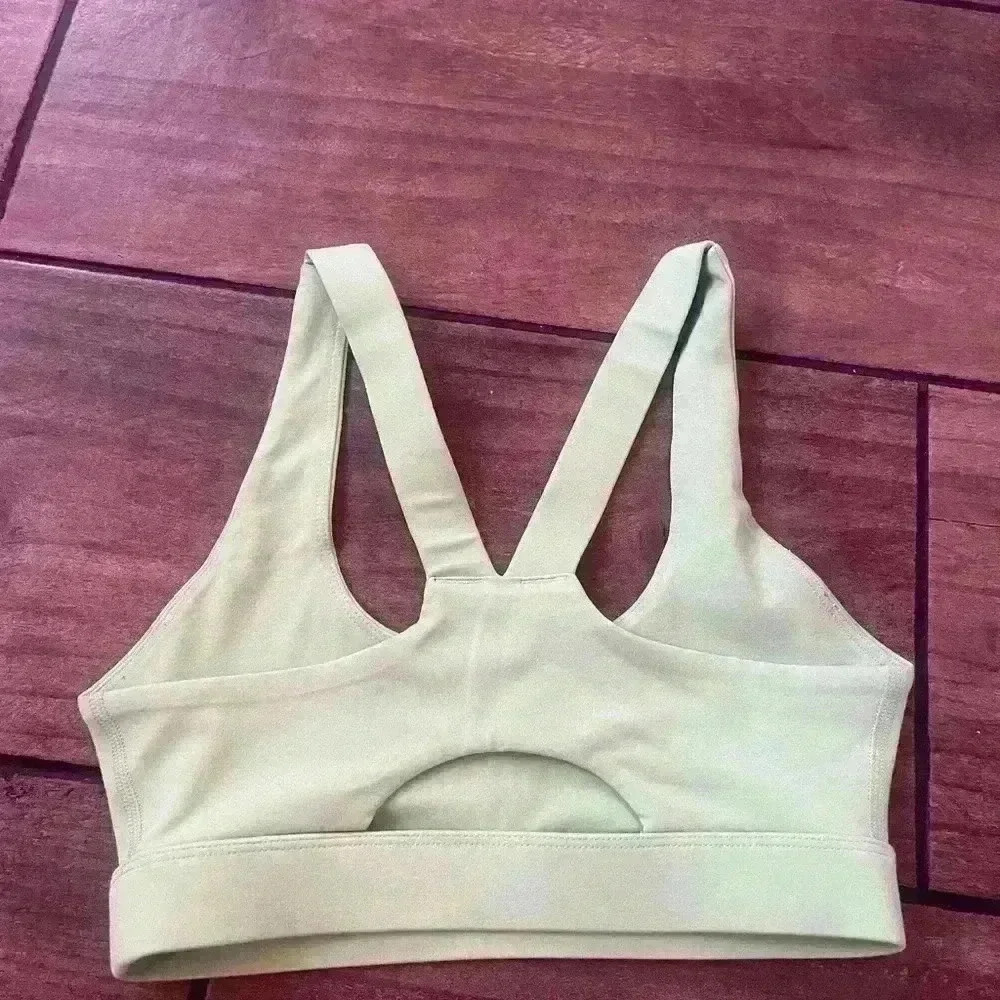 Girlfriend collective Ella bra lime xsmall